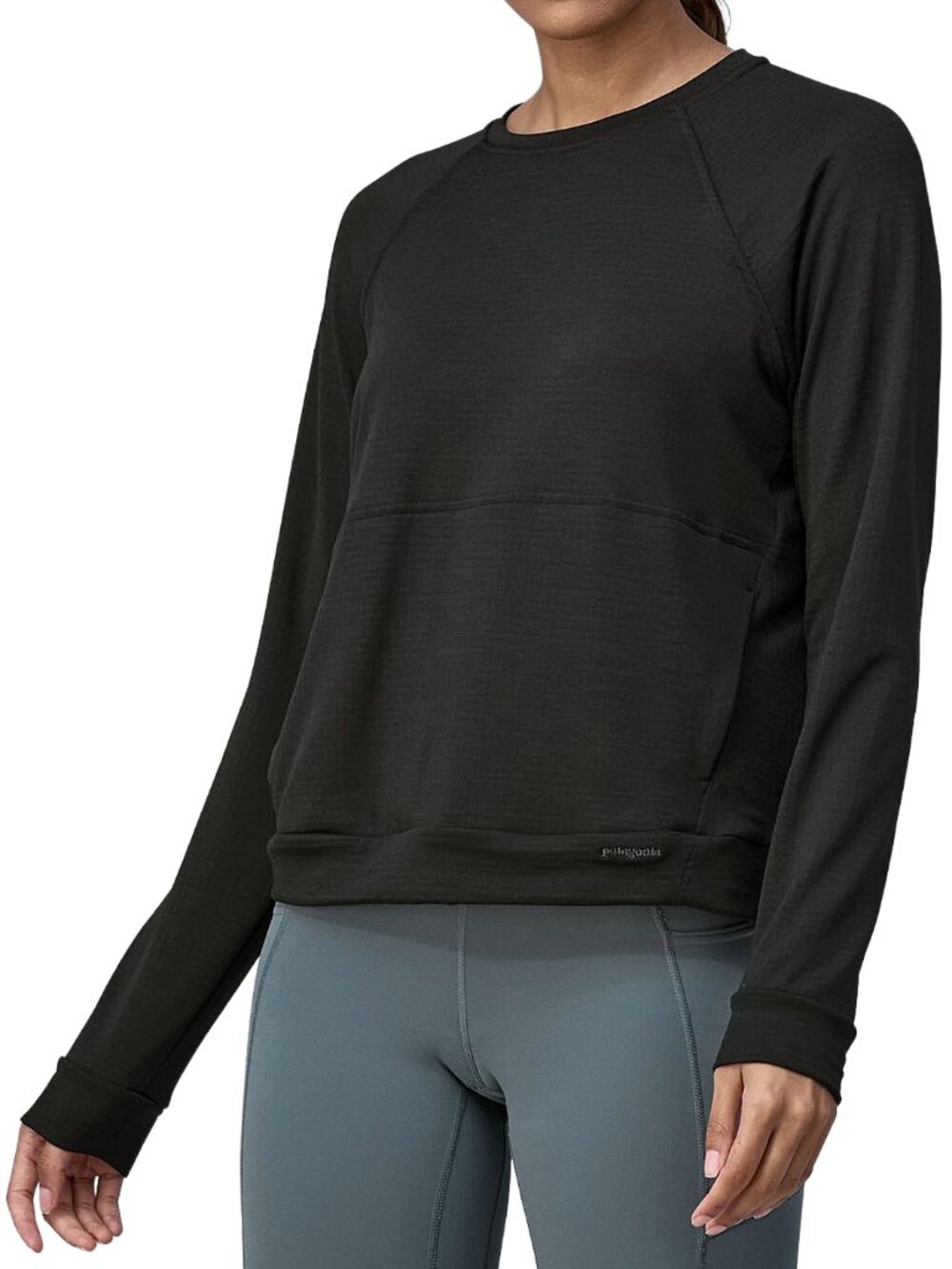 Patagonia Capilene Thermal Crew Base Layer Top Black M/L NWT